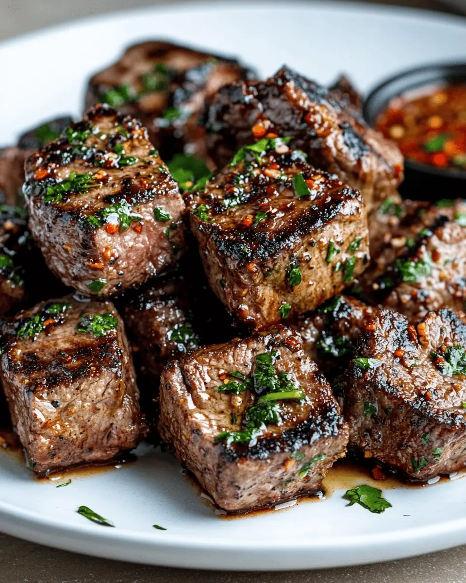 Grilled Ribeye Cubes with Chili Butter: Juicy Game-Changer!