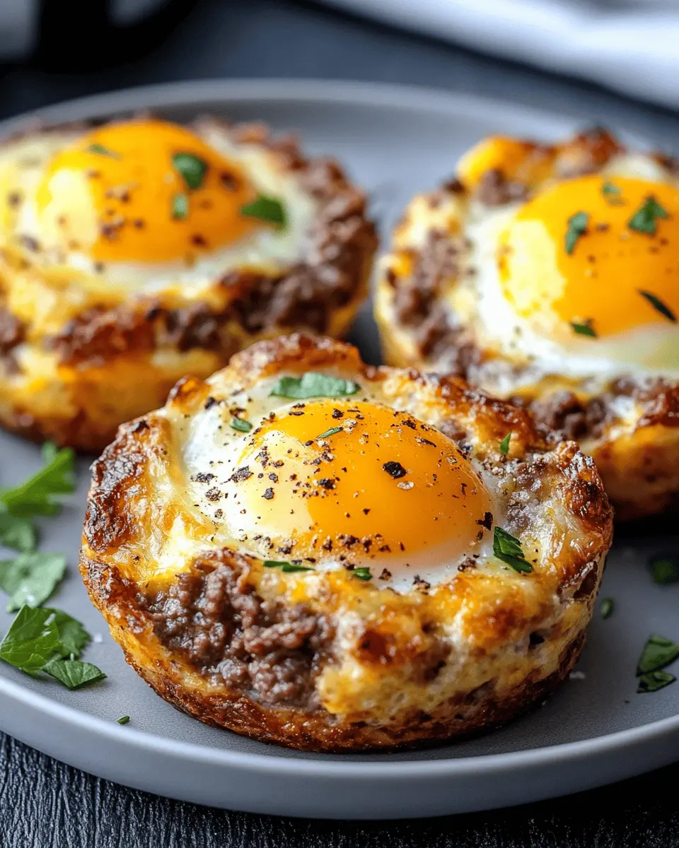 Ground Beef Egg Breakfast Cups: Irresistibly Cheesy Delight