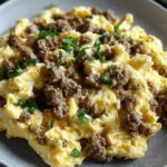 Creamy Egg & Ground Beef Scramble in Tallow First Image First Image