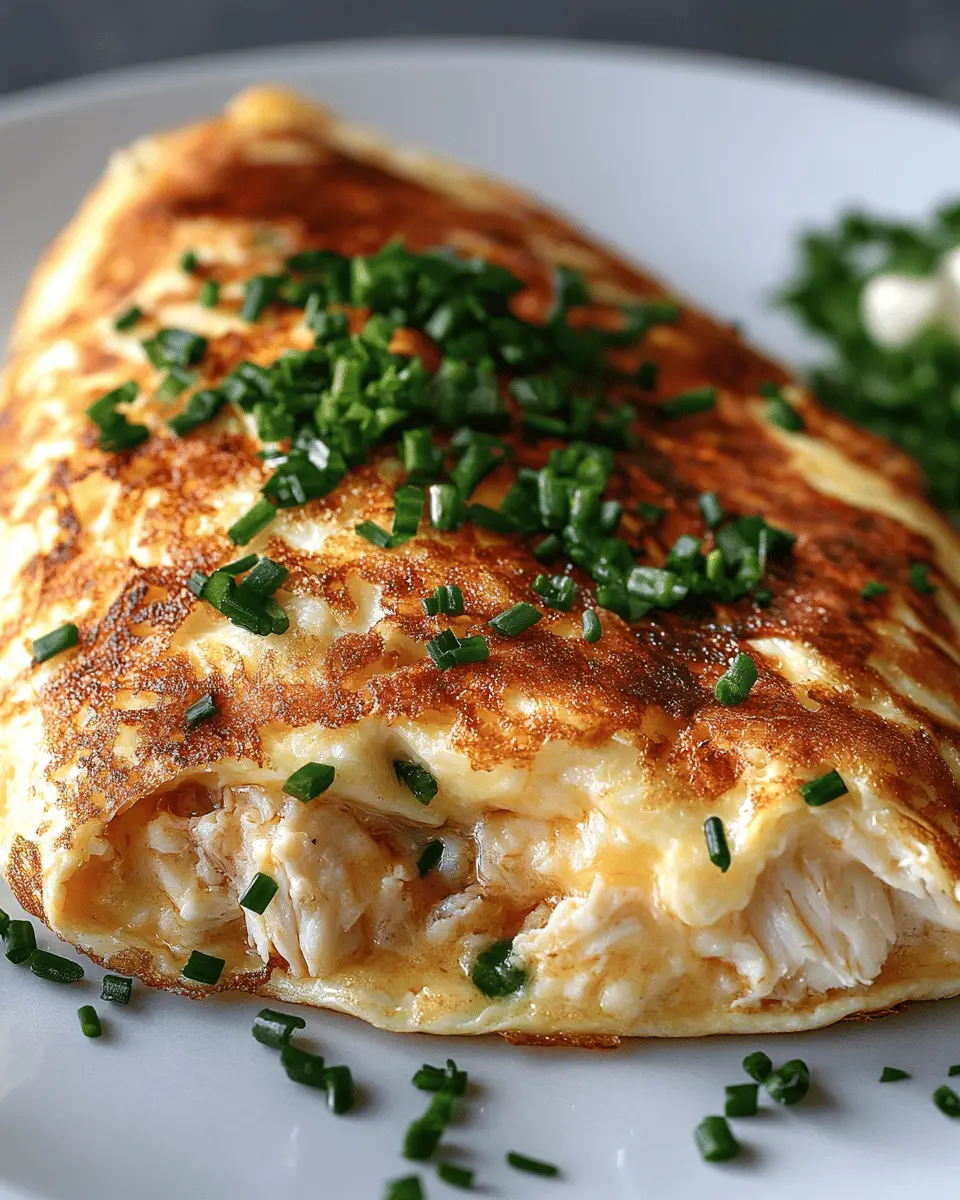 Carnivore Crab Omelet with Melted Cheese First Image First Image