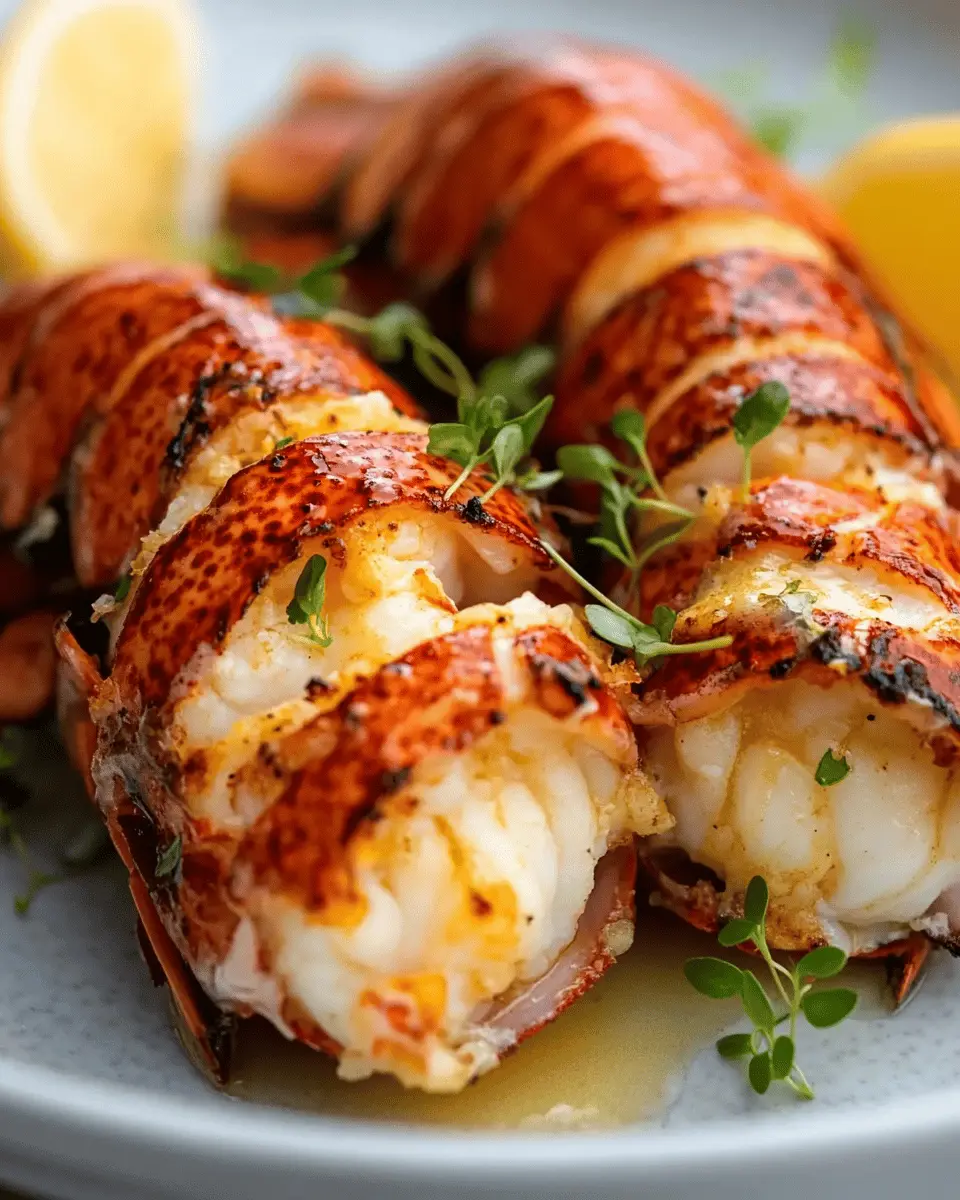 Lobster Tails Broiled in Bone Marrow Butter First Image First Image