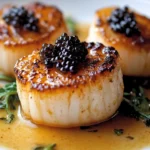 Seared Scallops with Brown Butter and Caviar First Image First Image