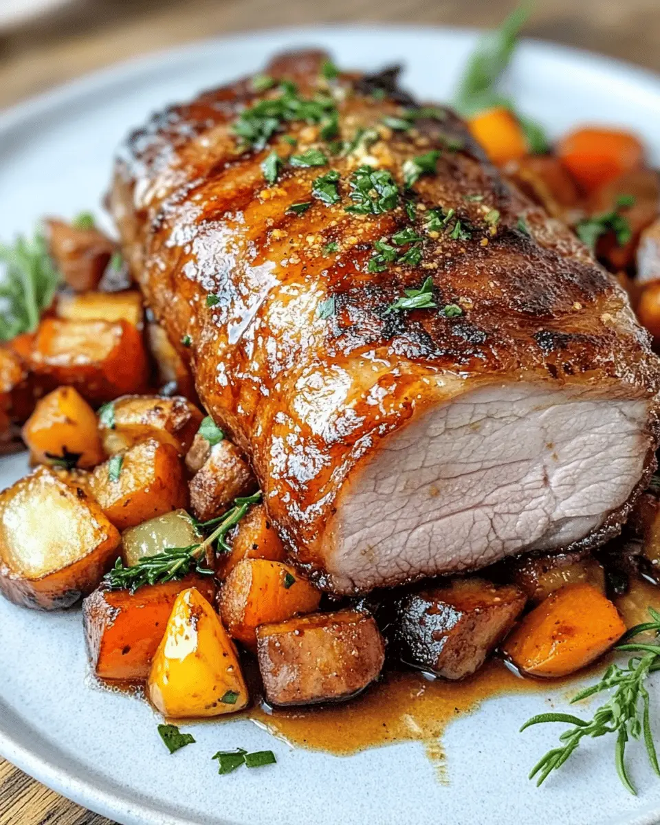 Crispy Pork Shoulder with Mustard Butter Glaze First Image First Image