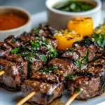 Grilled Beef Skewers Basted in Bone Marrow Fat First Image First Image