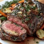 Bison Ribeye Roast with Garlic Butter First Image First Image