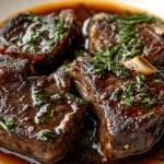 Beef Kidney Steaks in Bone Broth Reduction First Image First Image