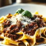 Savory Lamb Ragu with Pappardelle Pasta First Image First Image
