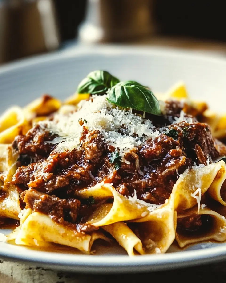 Savory Lamb Ragu: The Best Pappardelle Pasta Experience Ever