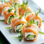 Evergreen Smoked Salmon and Cream Cheese Rolls First Image First Image