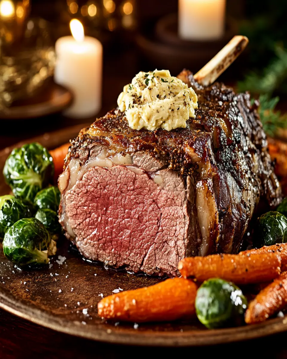 Yuletide Prime Rib with Whipped Bone Marrow Butter First Image First Image