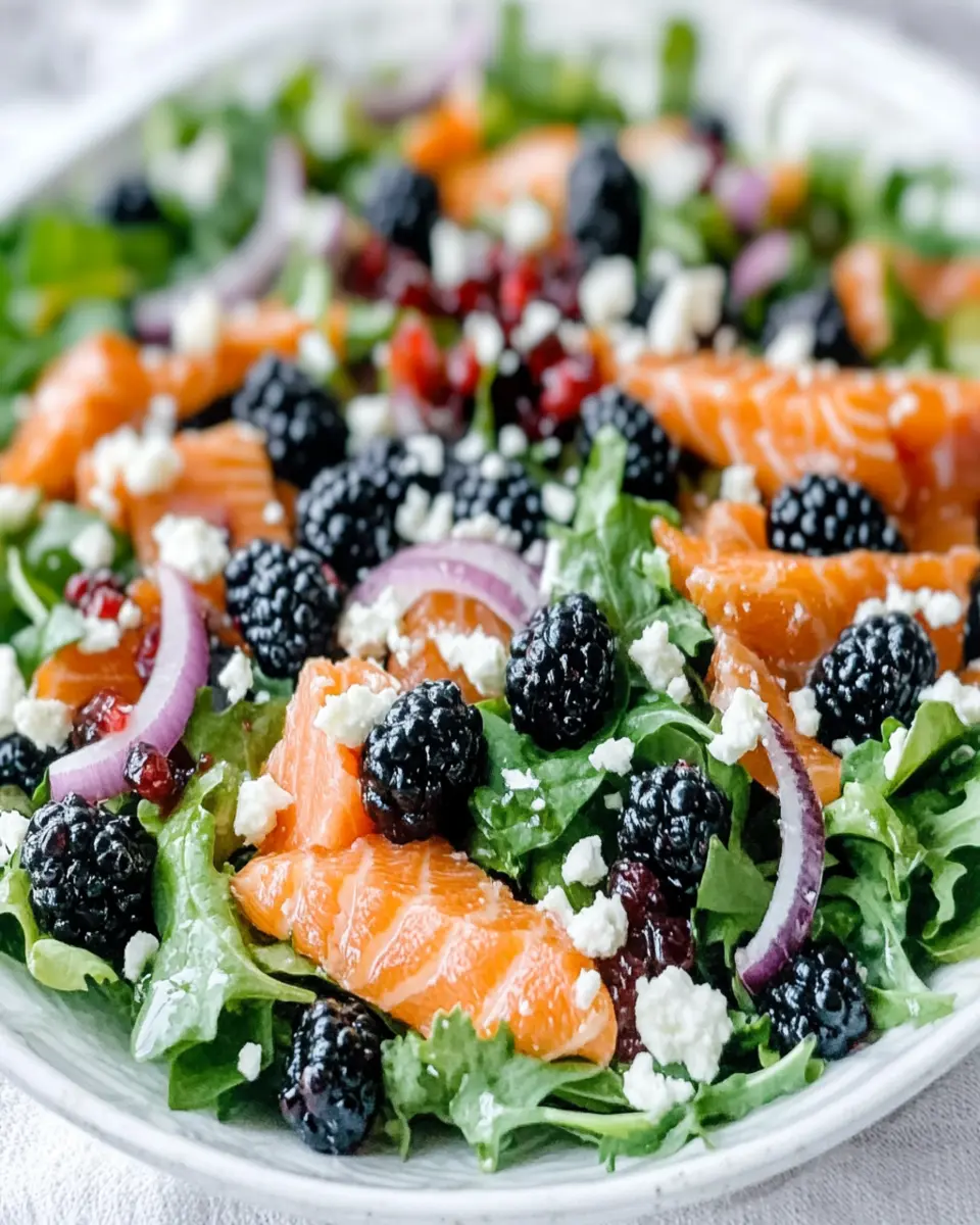 Blackberry Balsamic Salad: Bold & Smoked Salmon Bliss