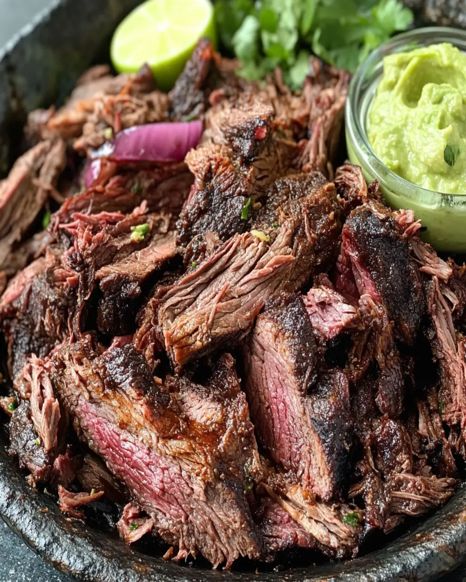 Smoked Beef Barbacoa with Black rub First Image First Image