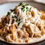 Snowy Shredded Chicken in Warm Cream First Image First Image