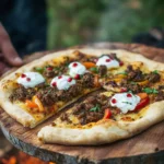 Campfire Moroccan Lamb Pizza First Image First Image
