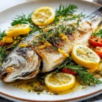 Roasted Branzino with Lemon Caper Sauce First Image First Image