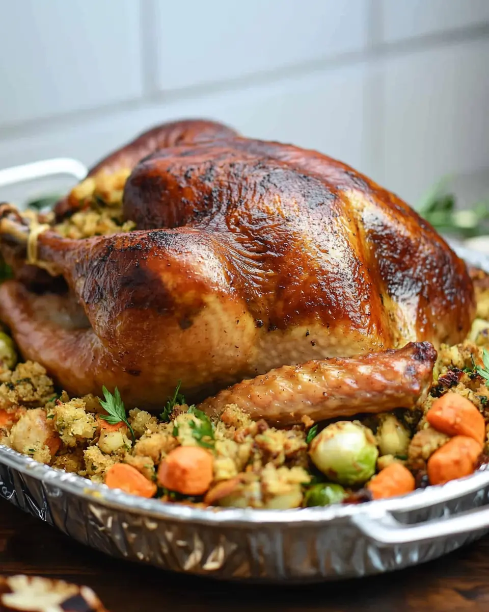 Traeger Smoked Turkey with Smoked Stuffing First Image First Image