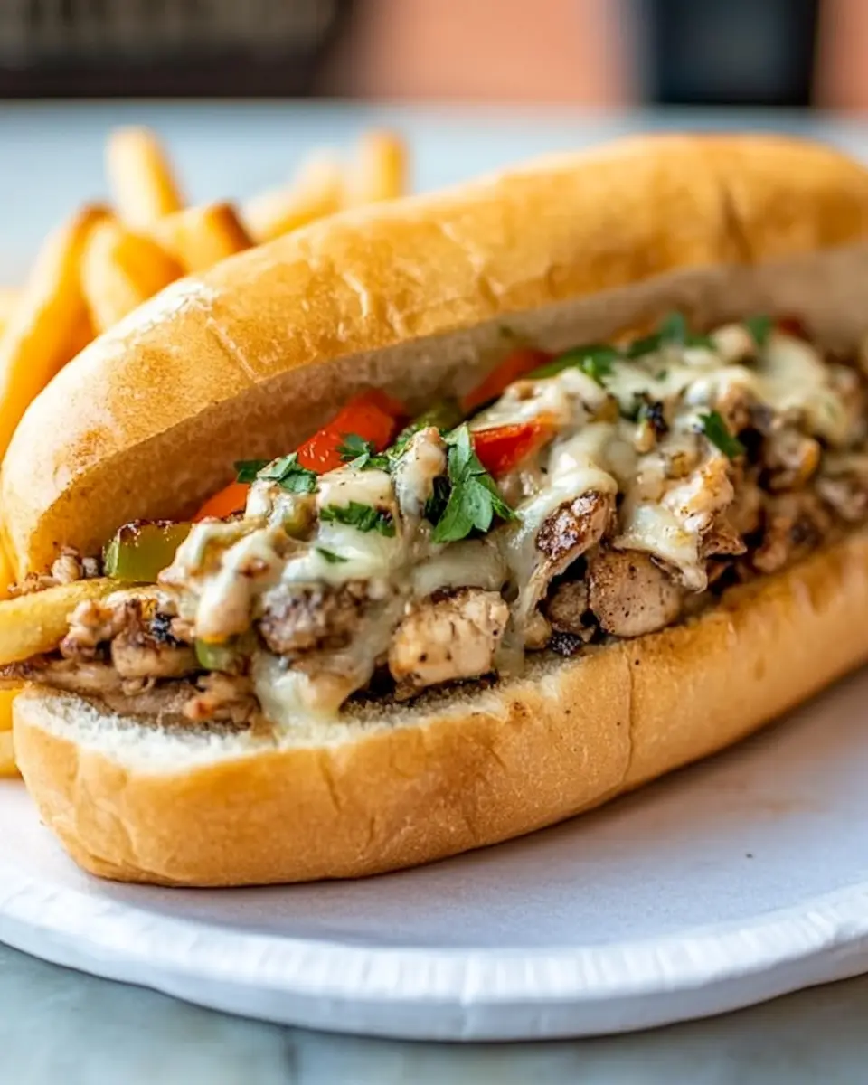 Quick Chicken Cheesesteaks: Juicy Flavor in Minutes!