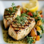 Holiday Herb-Buttered Swordfish Steaks First Image First Image