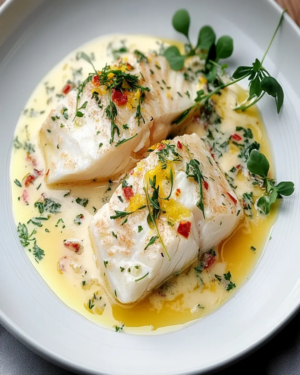 Snowy Whitefish Poached in Heavy Cream First Image First Image
