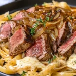 Ultimate French Onion Pasta with Steak First Image First Image