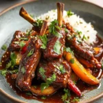 Slow Cooked Sticky Spicy lamb First Image First Image