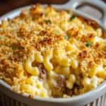 Beefy Baked Mac and Cheese with Cheesy Breadcrumbs First Image First Image