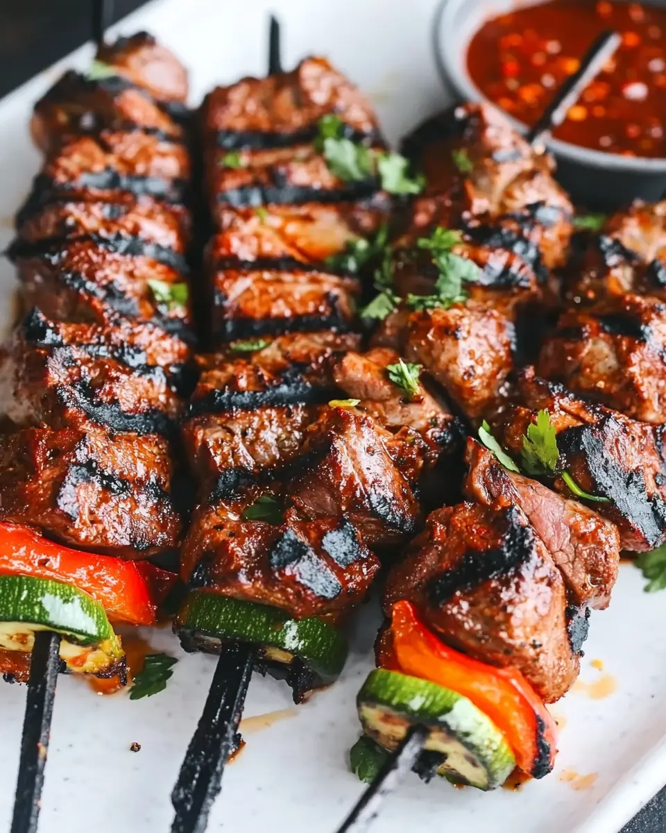 Grilled Lamb Kabobs: Juicy Harissa Marinade Perfection