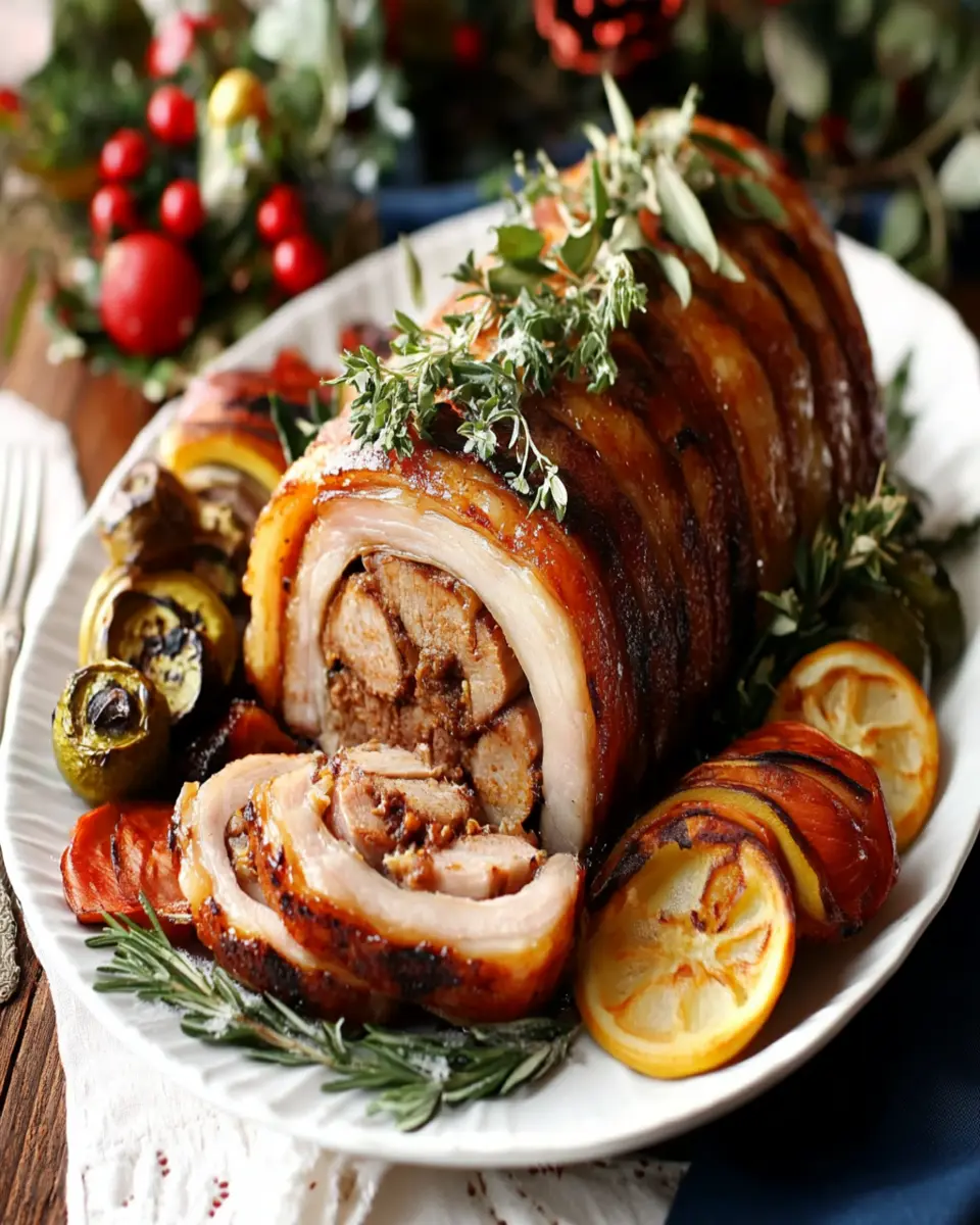Yule Log Pork Belly Porchetta First Image First Image