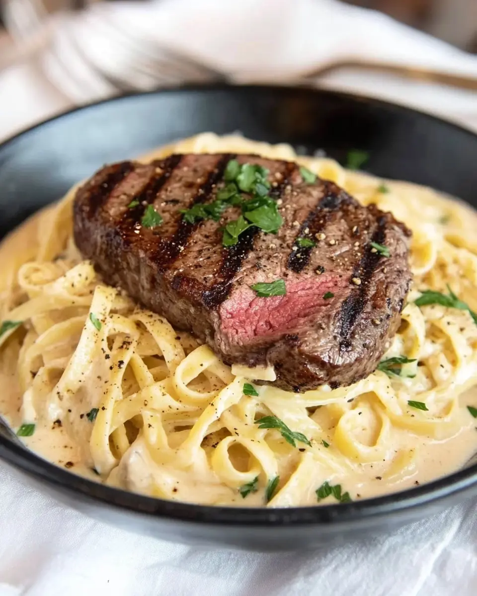 Perfect Steak Alfredo First Image First Image