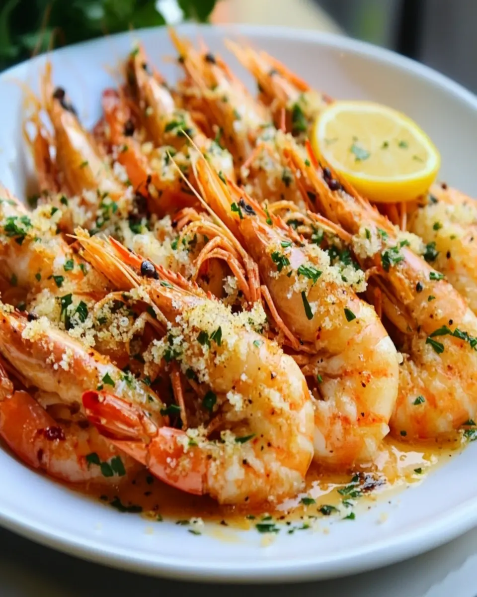 King Prawns with Garlic-Butter Snow First Image First Image