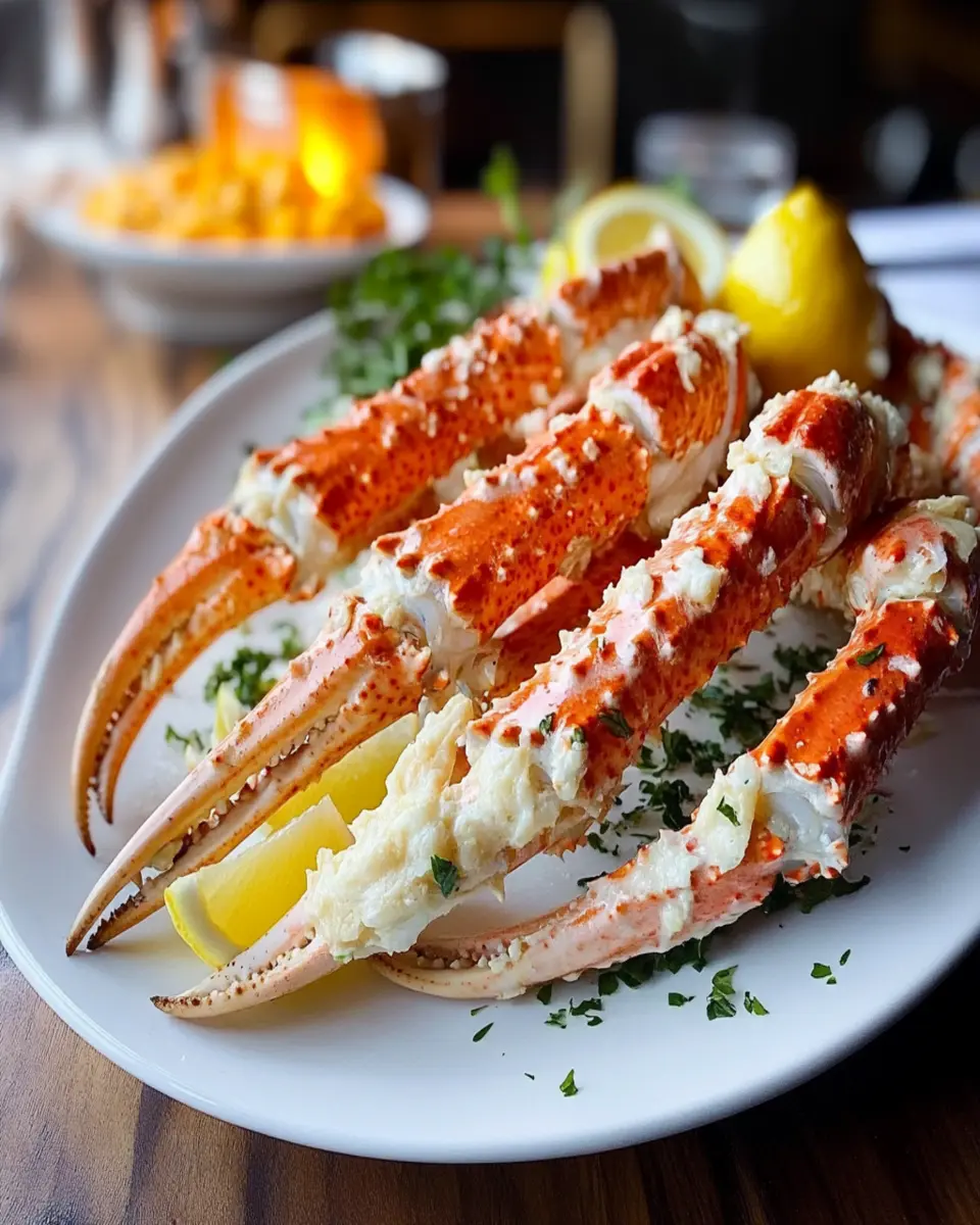 Glistening Ghee-Seared King Crab Legs First Image First Image