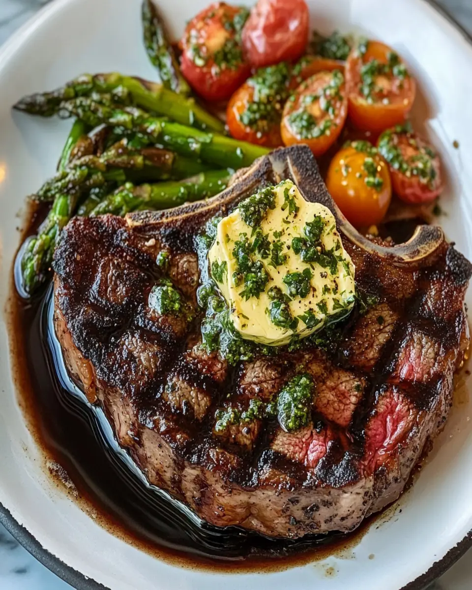 Porterhouse Steak with Herb Butter First Image First Image
