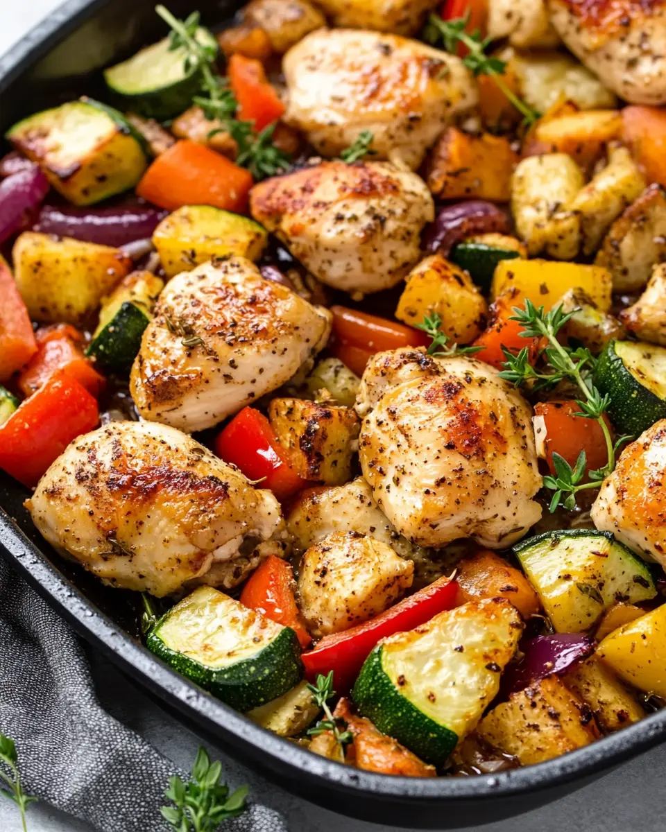 One Pan Chicken and Veggies First Image First Image