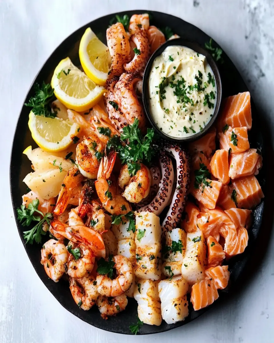 Midnight Seafood Platter: Indulge with Egg-Yolk Mayo Magic