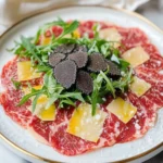 Christmas Eve Carpaccio with Shaved Truffle First Image First Image