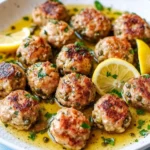 Chicken Piccata Meatballs First Image First Image