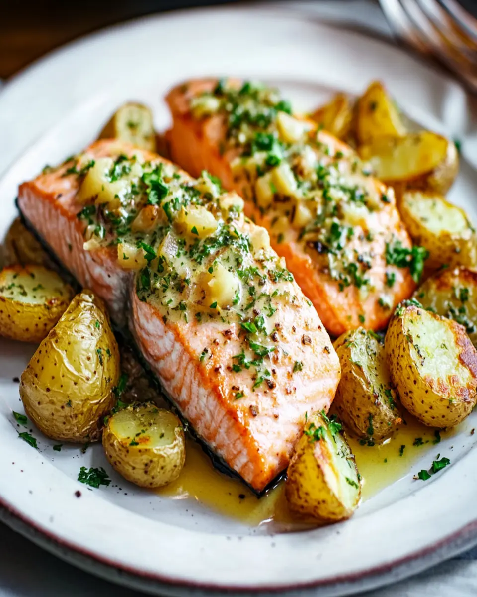 Salmon with Herb Potatoes First Image First Image
