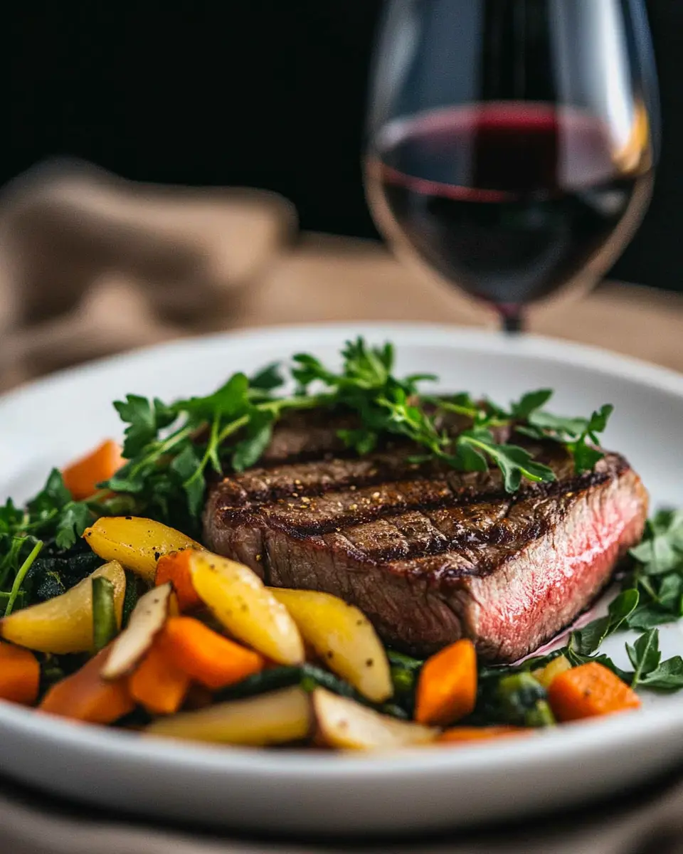 Pan-Seared Merlot Steak First Image First Image