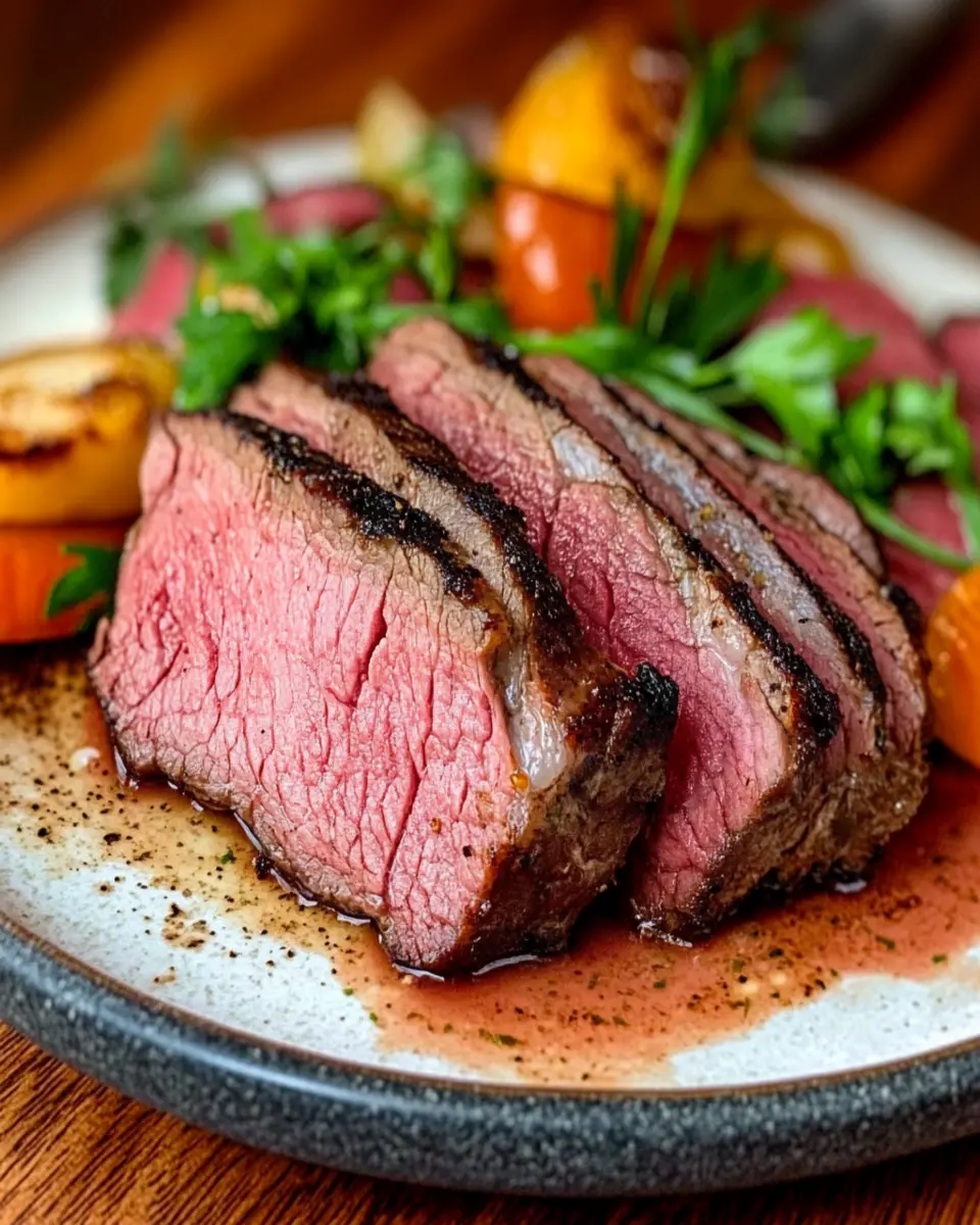Perfectly Medium Rare Smoked Tri Tip First Image First Image