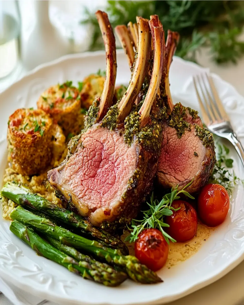 Joyous Herb-Scented Tallow Rack of Lamb First Image First Image
