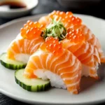Frozen Tundra Salmon Sashimi with Roe First Image First Image