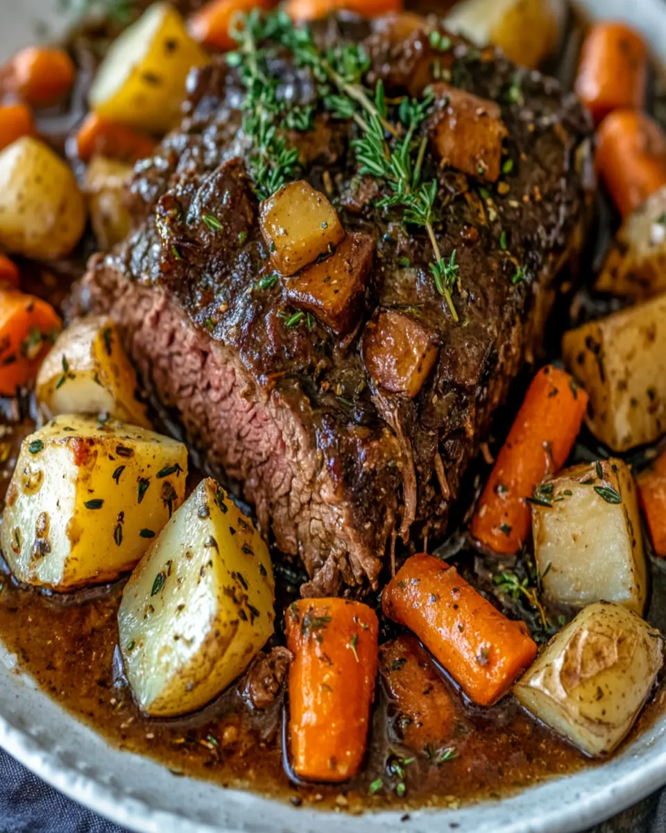 Cozy Garlic Herb Pot Roast First Image First Image