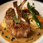 White Christmas Veal Chops with Heavy Cream Sauce First Image First Image