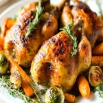 Jolly Roasted Cornish Hens with Thyme Butter First Image First Image