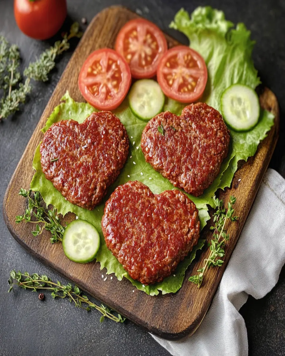 Ground Beef Heart Shapes First Image First Image