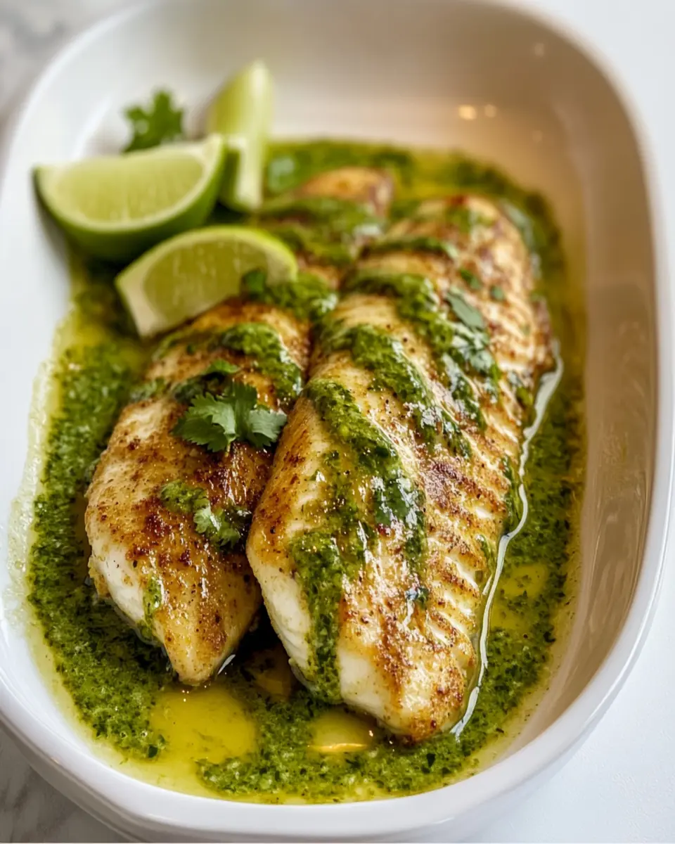 Baked Tilapia with Coconut-Cilantro Sauce First Image First Image