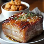 Slow-Roasted Pork Belly with Chicken Cracklings First Image First Image