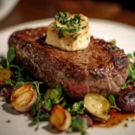 Dry-Aged Steak with Bone Marrow Butter First Image First Image