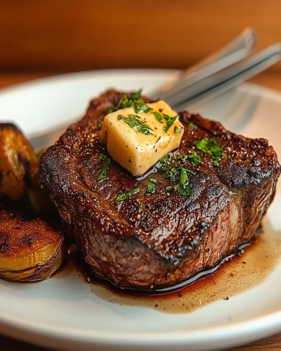 Bison Ribeye with Salted Butter First Image First Image