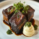 Butter-Braised Short Ribs with Whipped Bone Marrow First Image First Image